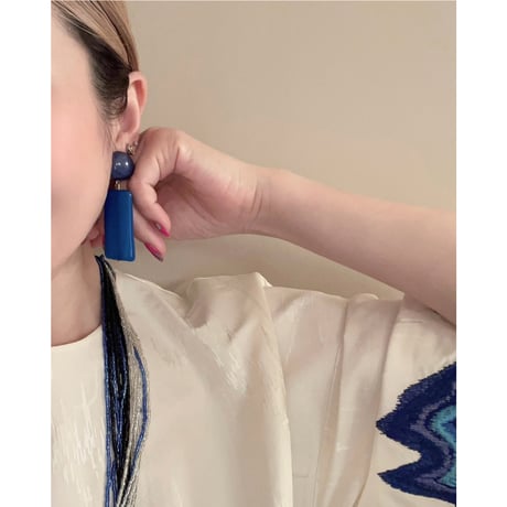 Milanese designer's resin earrings & pierces