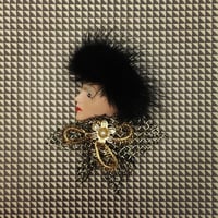 50's vintage women's brooch
