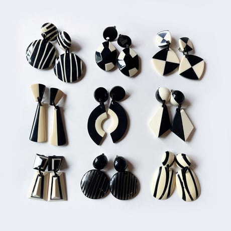 Milanese designer's vintage resin earrings