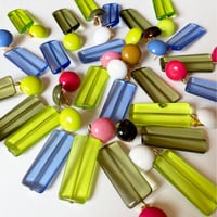 Milanese designer's resin earrings & pierces