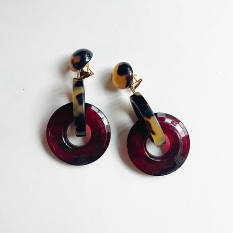 Milanese designer's vintage resin pierces