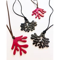 Venezian designer's buffalo horn necklece_2 colors