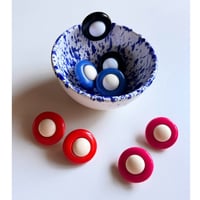 Milanese designer's vintage resin earrings