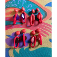 Milanese designer's resin earrings & pierces