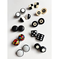 Milanese designer's vintage resin earrings