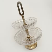 Vintage crystal glass stand