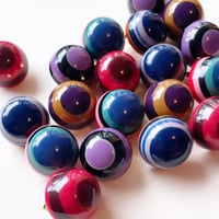 Milanese designer's resin earrings & pierces
