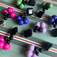 Milanese designer's vintage resin earrings