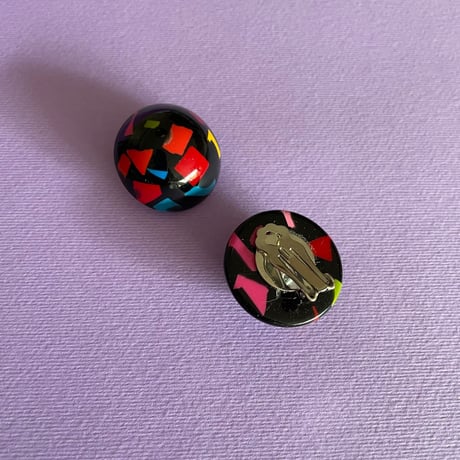 Milanese designer's vintage resin earrings