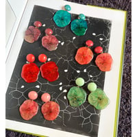 Milanese designer's vintage resin earrings & pierces
