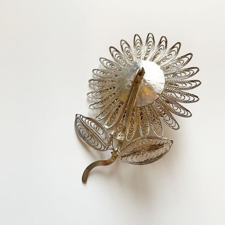 60’s vintage flower brooch