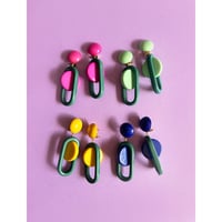 Milanese designer's resin earrings & pierces