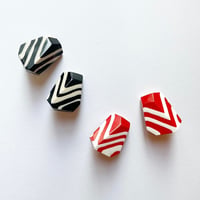 Milanese designer's vintage resin earrings_2 colors