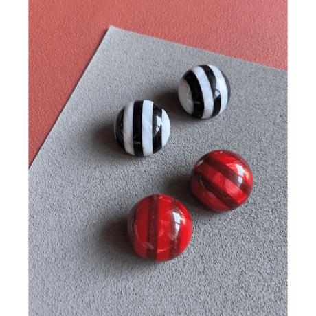 Milanese designer's vintage resin earrings