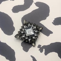 50's vintage crystal brooch
