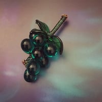 60's vintage grape brooch