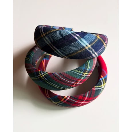 Sicilian hair band tartan check_3 types