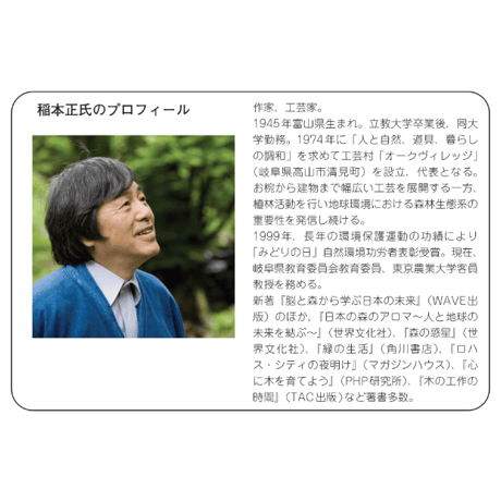 特集号 No.4「脳・身体と森との関りから考えるウェルビーイング」稲本正・落合俊也 ～森から人へ 人から森へ～