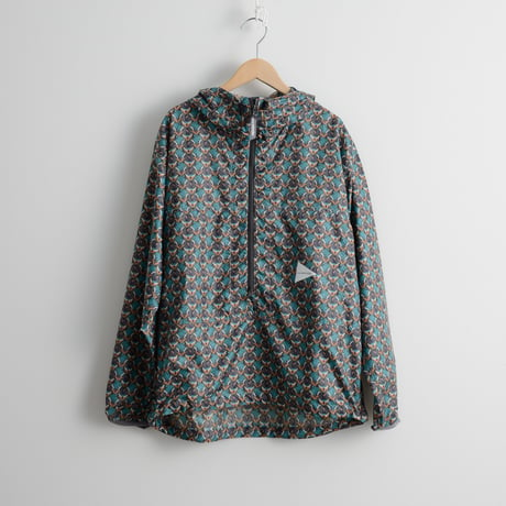 and wander / Printed wind pullover / Women