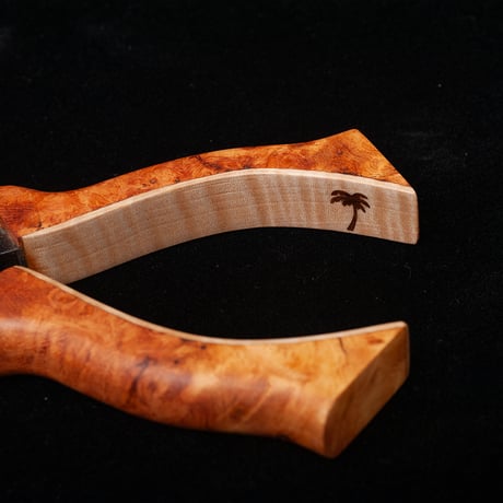 山形の『With Buddy HANDMADE WORKS』さんとのコラボ “スプリットリングプライヤーウッドグリップカスタム（Sサイズ ）”