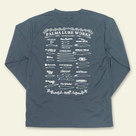 "PALMS LURE WORKS" -SALT WATER SERIES- ドライロングスリーブTシャツ