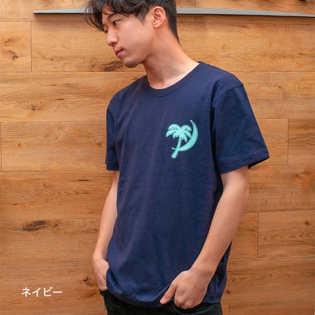 超厚手U.SコットンムーンロゴTシャツ（7.1oz.スーパーへヴィーウェイト）