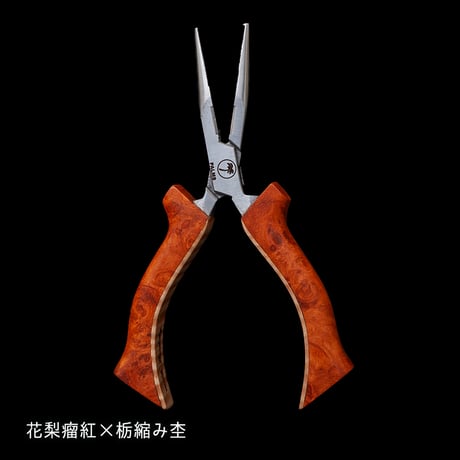 山形の『With Buddy HANDMADE WORKS』さんとのコラボ “スプリットリングプライヤーウッドグリップカスタム（Sサイズ ）”