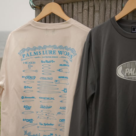 "PALMS LURE WORKS" -SALT WATER SERIES- ドライロングスリーブTシャツ