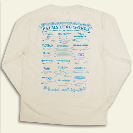 "PALMS LURE WORKS" -SALT WATER SERIES- ドライロングスリーブTシャツ