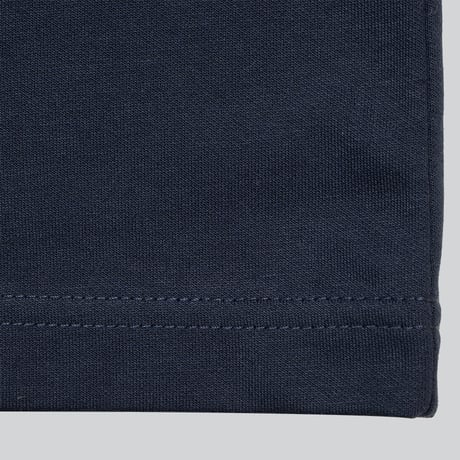 [6/1再入荷] "定番パームスロゴ" Tシャツ ネイビー｜コットン × 機能素材のダブルフェイスクロスボディ