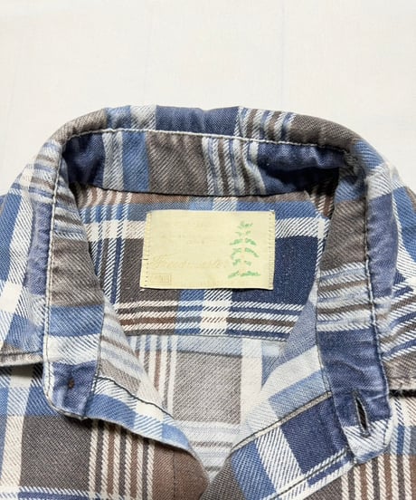 70's SEARS Fieldmaster Print Flannel Shirts M