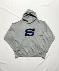 '95 STUSSY "S" Felt Logo Hoodie XL