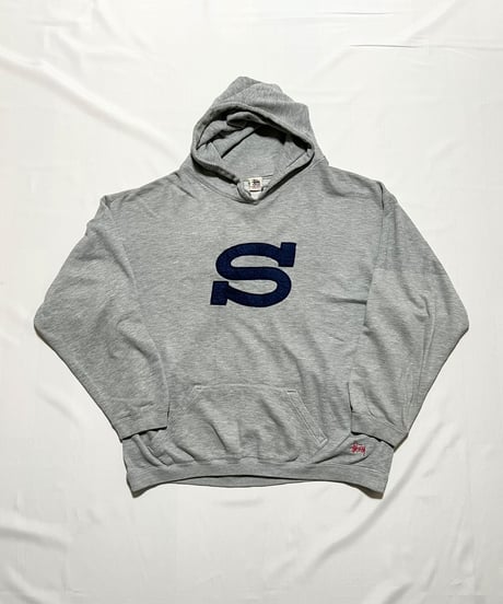 '95 STUSSY "S" Felt Logo Hoodie XL