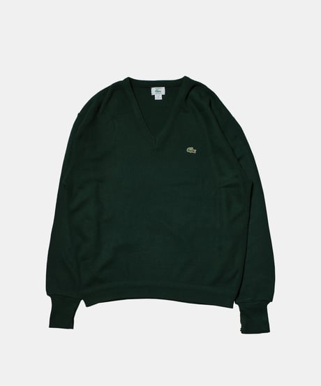 80-90's IZOD Lacoste Acrylic V-neck Sweater XL