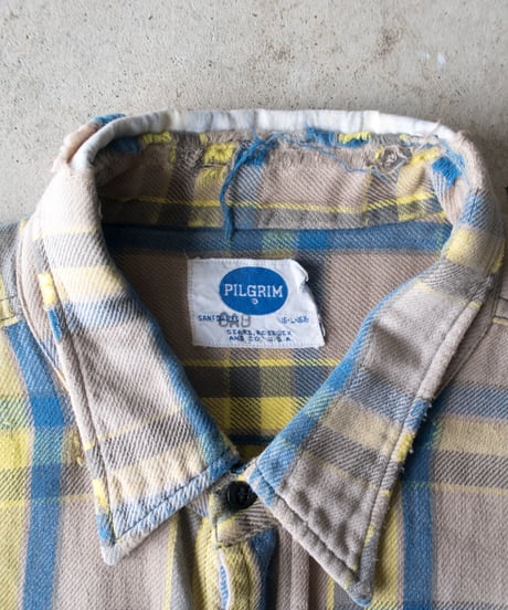 60's PILGRIM Flannel Shirts Boro L