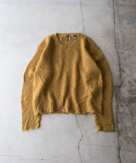 90's R.V. Mohair V-neck Knit XL