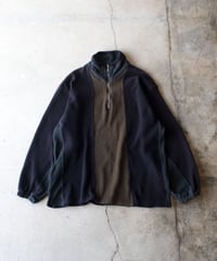90's BURNSIDE Fleece Half Zip Pullover L