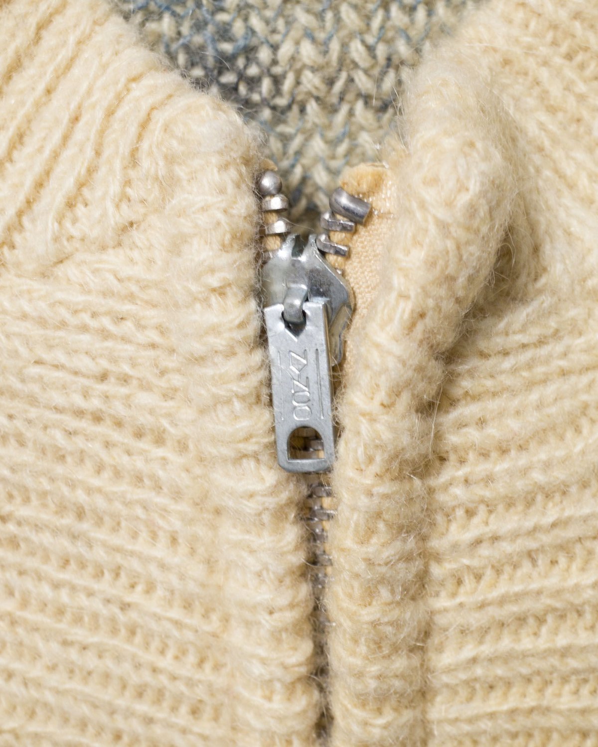 60's Sears Wool / Mohair Mixed Zip-Up Cardigan 60's Sears Wool / Mohair Mixed Zip-Up Cardigan