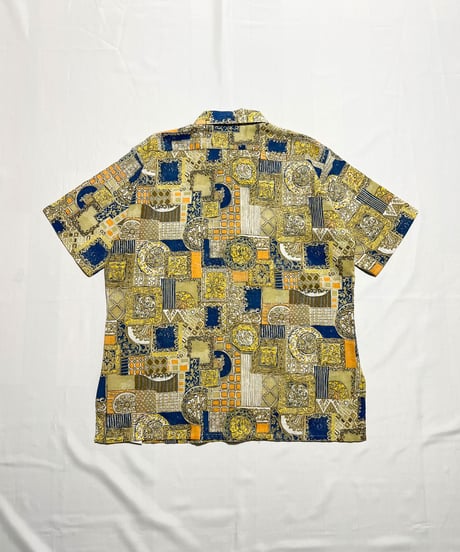 70's Arrow Casual Wear "GETAWAY" Half Button Shirts L
