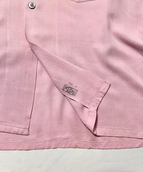 50's Elbeco Rayon Loop Collar Shirts M