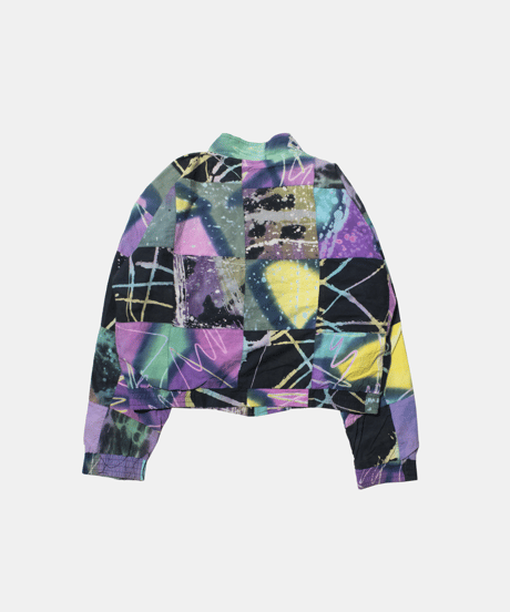 Jewels Abstract Patterned Reversible Zip-up Jacket M