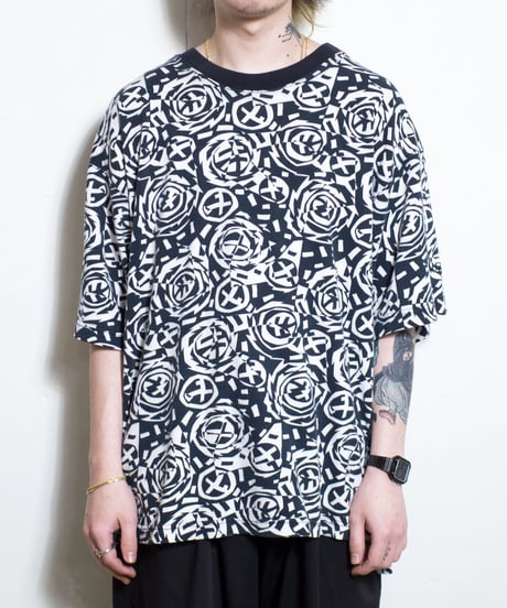 NIKE AIR JORDAN Collection All Over Patterned S/S T-shirts L