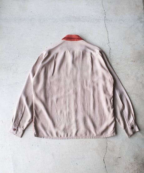 50's Don Juan Open Collar Shirts L