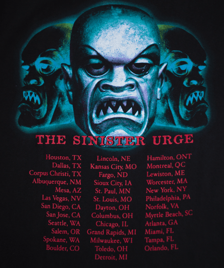 2001's Rob Zombie "The Sinister Urge" S/S T-shirts XL