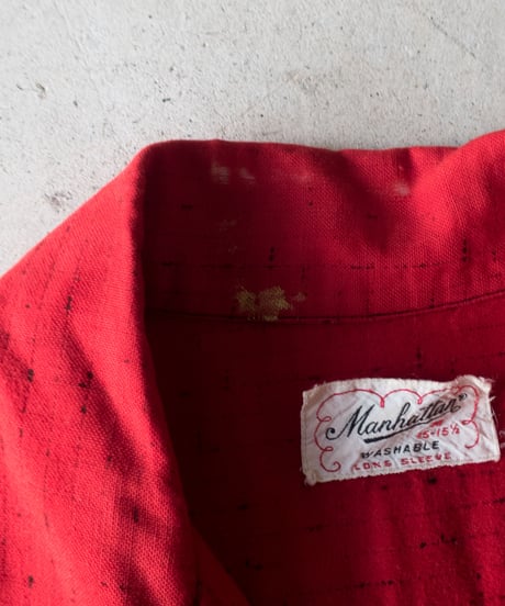 50's Manhattan "KASURI" Check Shirts M