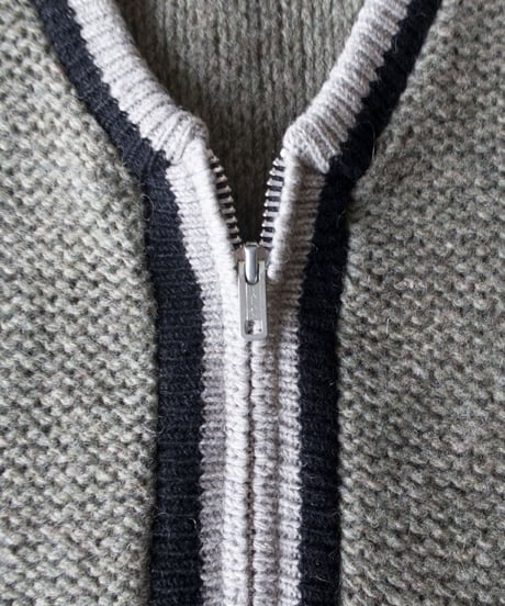 60's Brian MacNeil Wool Zip Up Cardigan L