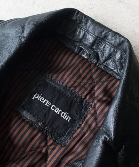 90's Pierre Cardin Leather Jacket  XL