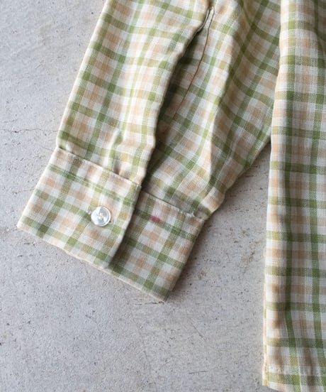 60-70's Donegal Check OC Shirts M