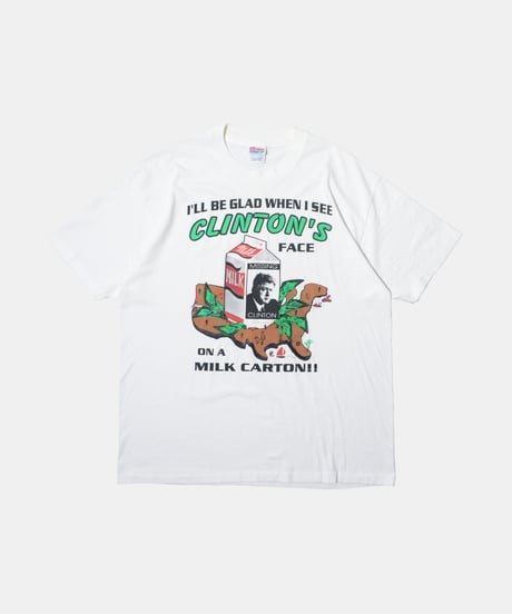 90's Clinton Face Milk Carton XL