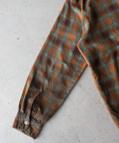 60-70's Penney's Towncraft Print Flannel Shirts L